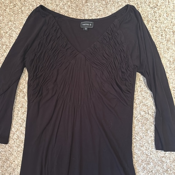 HANNA G. Black Dress size M - Picture 2 of 3